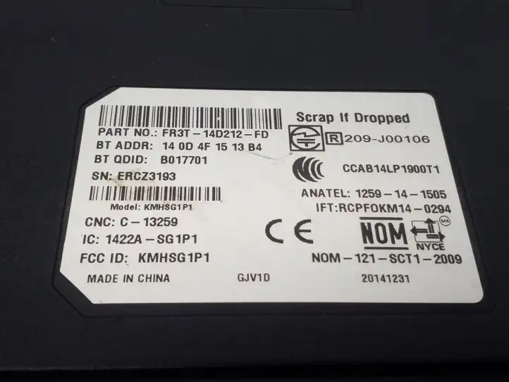 Ford Focus (2011 - 2015) FR3T14D212FD Bluetooth модуль — фото 3