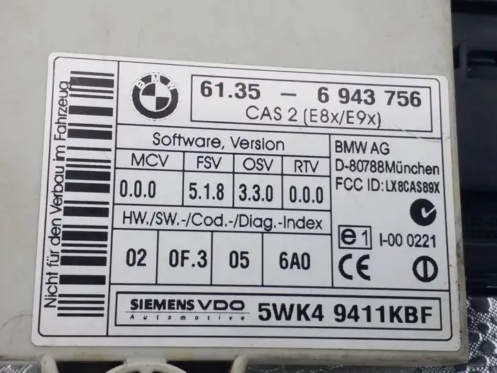 BMW 1 E81 E87 (2004 - 2011) 6943756 Блок иммобилайзера — фото 4