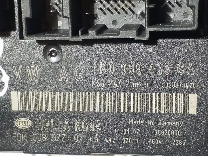 Volkswagen Touran I (2003 - 2010) 1K0959433CA Модуль комфорта — фото 3