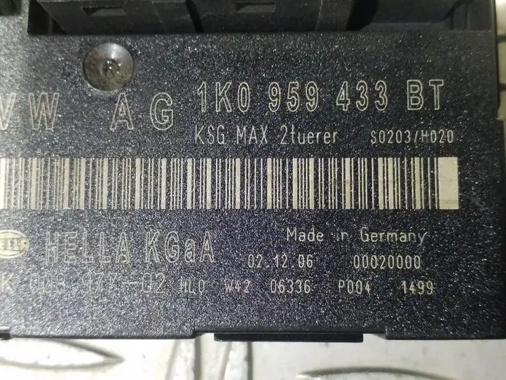 Volkswagen Jetta V (2005 - 2010) 1K0959433BT Модуль комфорта — фото 4