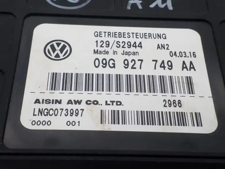 Volkswagen Jetta VI (2011 - 2018) 09G927749AA Блок управления раздаточной коробкой — фото 2