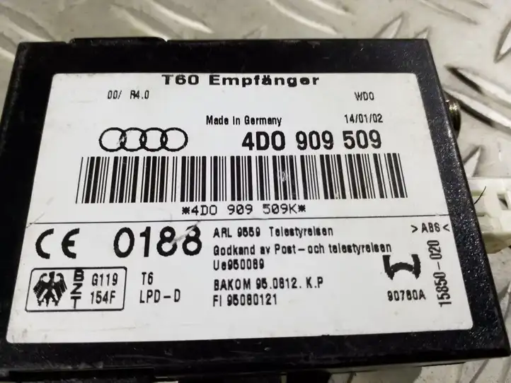 Audi A6 S6 C5 4B (1997 - 2001) 4D0909509 Блок управления автономным отопителем — фото 4