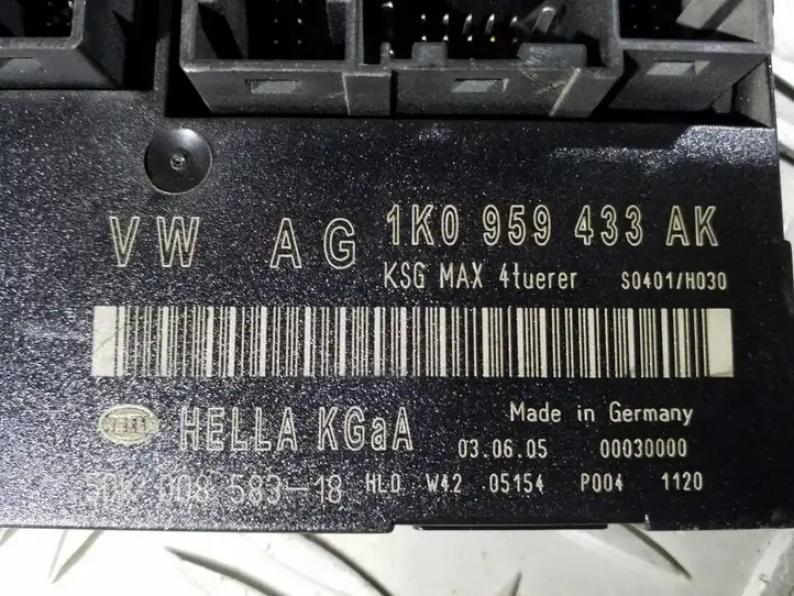 Volkswagen Golf V (2003 - 2009) 1K0959433AK Модуль комфорта — фото 2