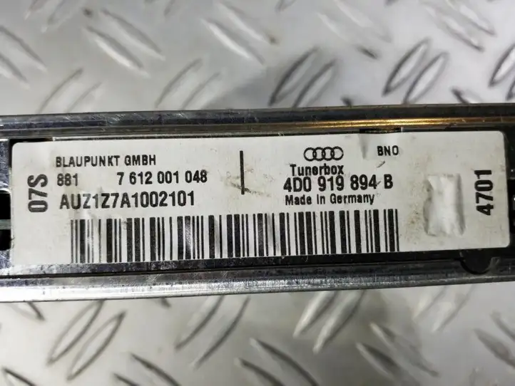 Audi A8 S8 D2 4D (1999 - 2002) 4D0919894B Прочие блоки управления — фото 3