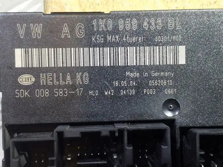 Volkswagen Caddy (2004 - 2010) 1K0959433BL Модуль комфорта — фото 3