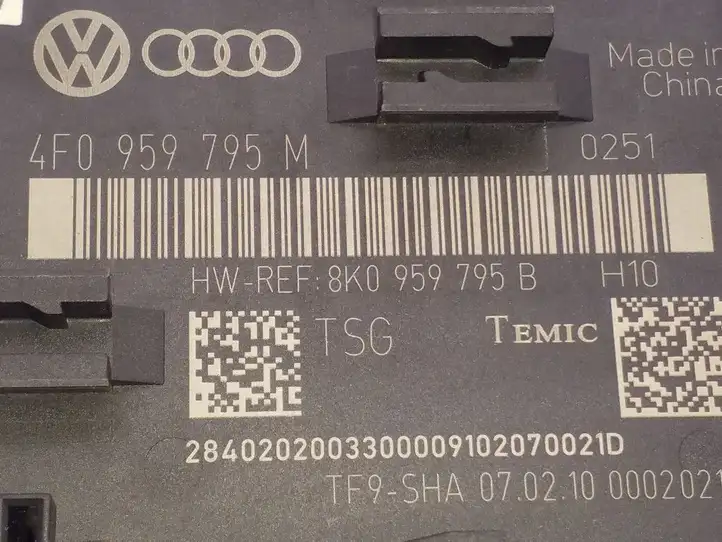 Audi A6 S6 C6 4F (2008 - 2011) 4F0959795M Блок управления дверью — фото 3
