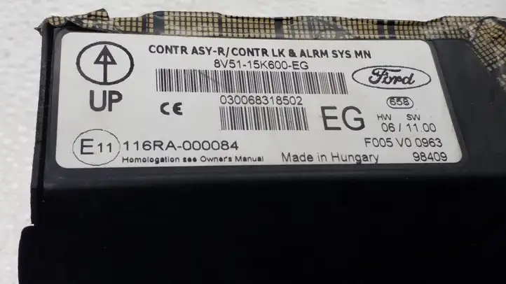 Ford Fiesta (2009 - 2012) 8V5115K600EG Модуль комфорта — фото 4