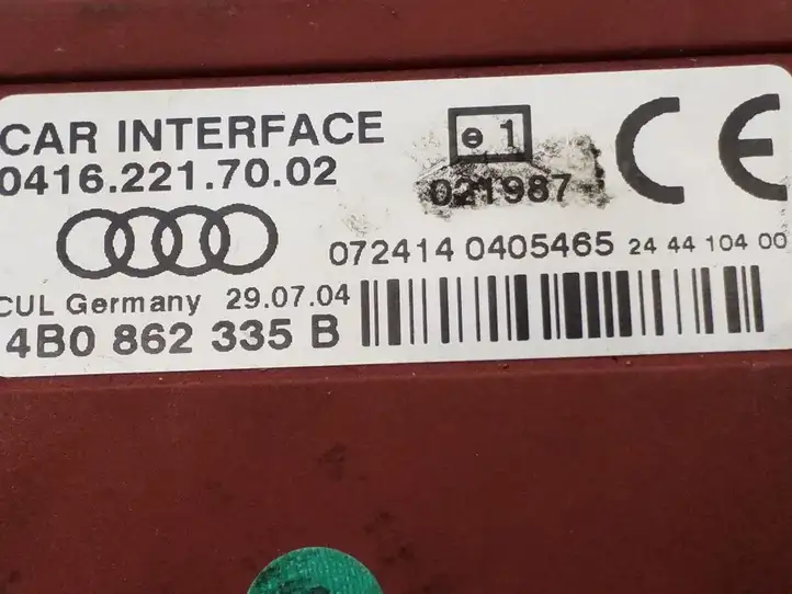 Audi A6 S6 C5 4B (2001 - 2004) 4B0862335B Прочие блоки управления — фото 3
