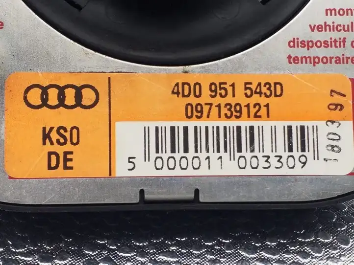 Audi A8 S8 D2 4D (1999 - 2002) 4D0951543D Контактное кольцо SRS — фото 3