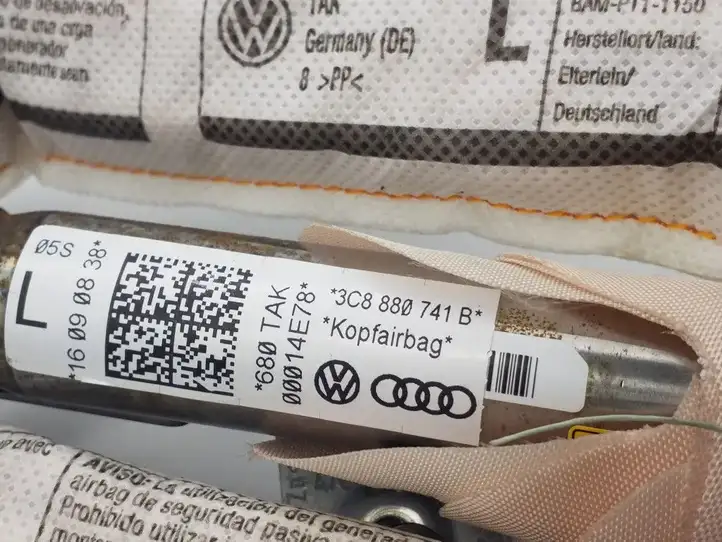 Volkswagen PASSAT CC (2008 - 2012) 3C8880741B Боковая подушка безопасности шторка — фото 5