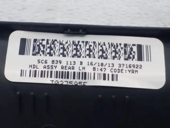 Volkswagen Jetta VI (2011 - 2018) 5C6839113B Внутренняя ручка двери — фото 3