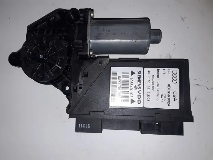 Audi A4 S4 B6 8E 8H (2000 - 2006) 8E0959802A Стеклоподъемник задней двери — фото 1