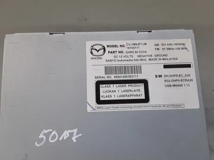 Mazda 6 (2012 - 2015) GHR966DV0A Магнитола / мультимедийная система — фото 2