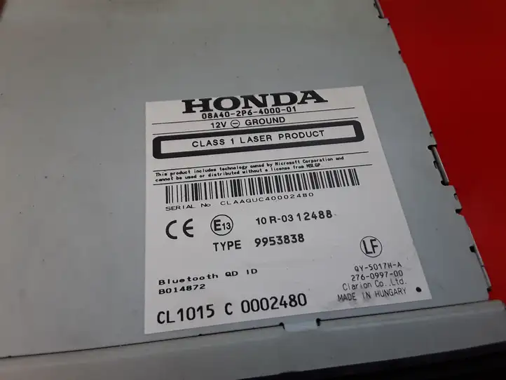 Honda Civic IX (2011 - 2017) 9953838 Магнитола / мультимедийная система — фото 2