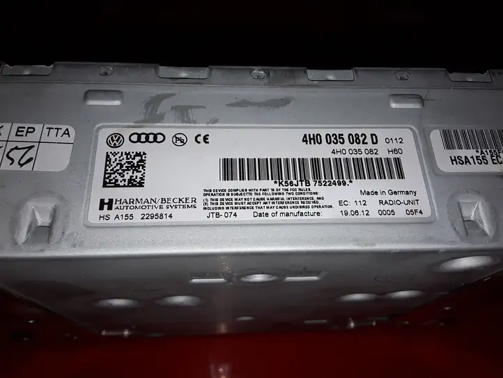 Audi A8 S8 D4 4H (2010 - 2014) 4H0035082D Магнитола / мультимедийная система — фото 2