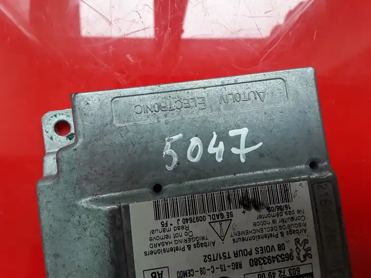 Peugeot 307 (2005 - 2008) 9653493380 Блок управления SRS — фото 2
