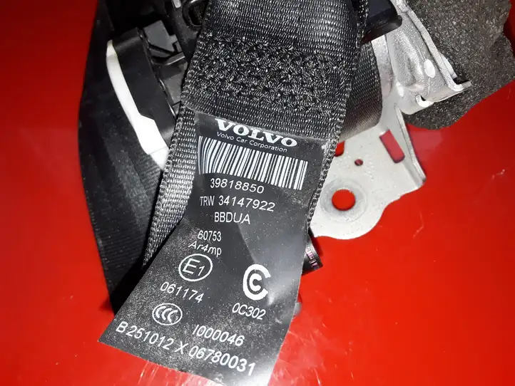 Volvo S60 (2010 - 2013) 34147922 Задний ремень безопасности — фото 4