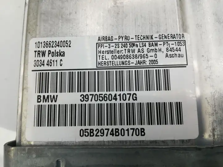 BMW X3 E83 (2003 - 2010) 39705604107G Подушка безопасности пассажира — фото 3