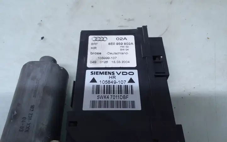 Audi A4 S4 B6 8E 8H (2000 - 2006) 8E0959802A Стеклоподъемник задней двери — фото 4