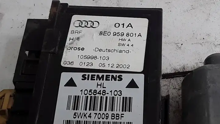 Audi A4 S4 B6 8E 8H (2000 - 2006) 8E0959801A Стеклоподъемник задней двери — фото 3