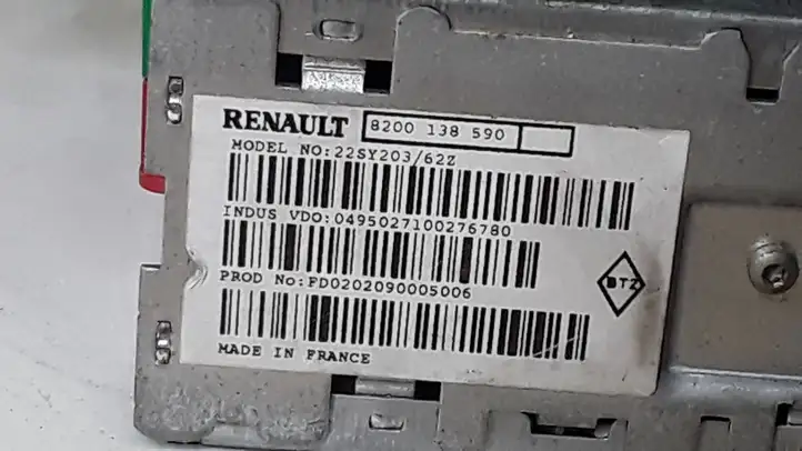 Renault Vel Satis (2002 - 2005) 8200057668A Магнитола / мультимедийная система — фото 4