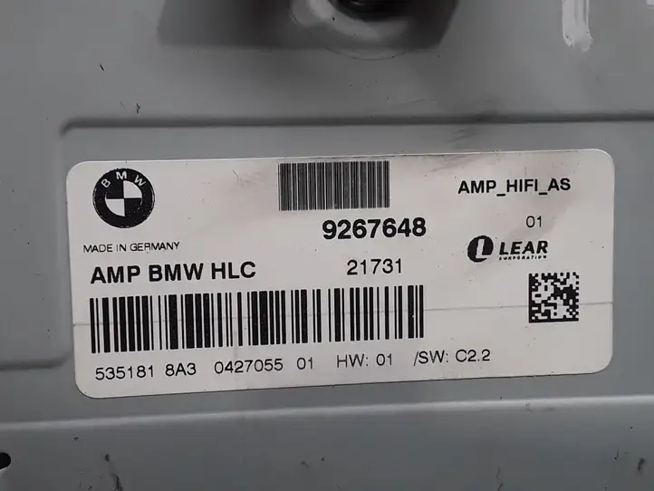 BMW 1 F20 F21 (2011 - 2019) 9267648 Блок Hi-Fi аудиосистемы — фото 3