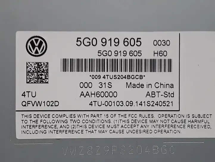 Volkswagen Golf VII (2013 - 2019) 5G0919605 Магнитола / мультимедийная система — фото 6