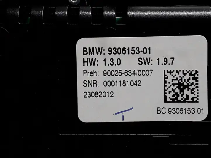 BMW 5 F10 F11 (2009 - 2016) 9306153 Блок управления климат-контролем — фото 5