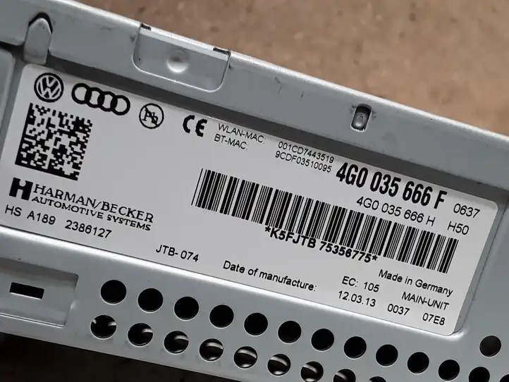 Audi A6 C7 (2011 - 2014) 4G0035666F Магнитола / мультимедийная система — фото 5