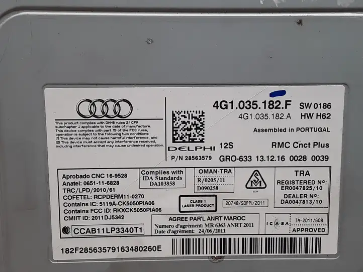 Audi A6 C7 (2014 - 2018) 4G1035182F Магнитола / мультимедийная система — фото 3