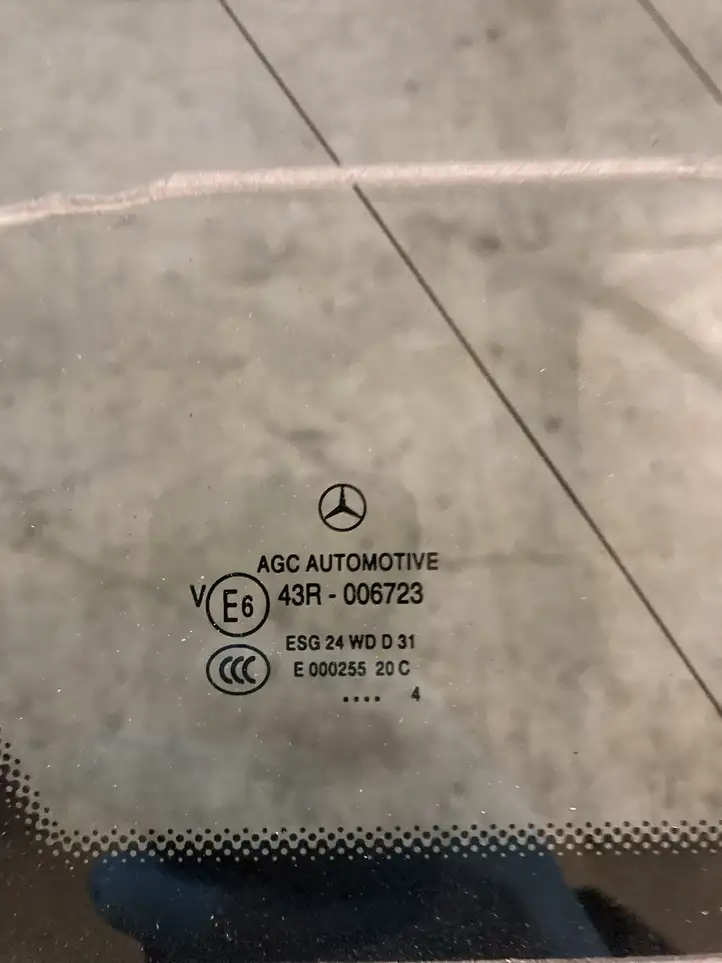 Mercedes-Benz E W212 (2009 - 2016) A2126702500 Заднее боковое стекло — фото 5