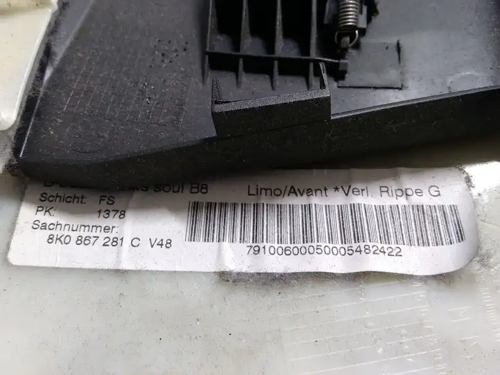 Audi A4 S4 B8 8K (2007 - 2011) 8K0867281C Верхняя обшивка стойки B — фото 5