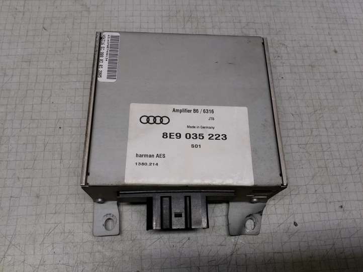 8E9035223 Audi A4 S4 B7 8E 8H Garso stiprintuvas