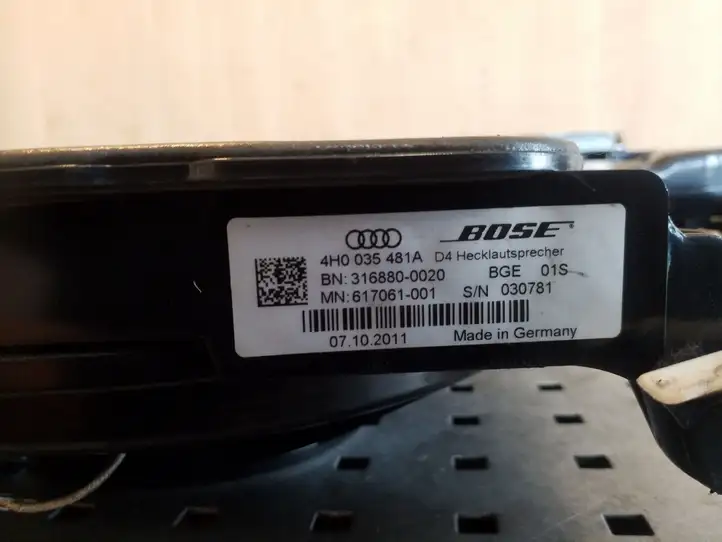 Audi A8 S8 D4 4H (2010 - 2014) 4H0035297 Комплект аудиосистемы — фото 5