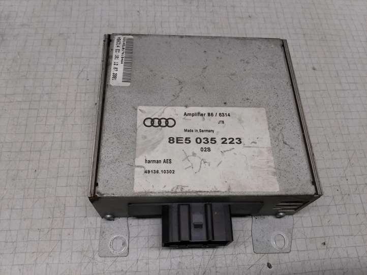 8E5035223 Audi A4 S4 B6 8E 8H Garso stiprintuvas