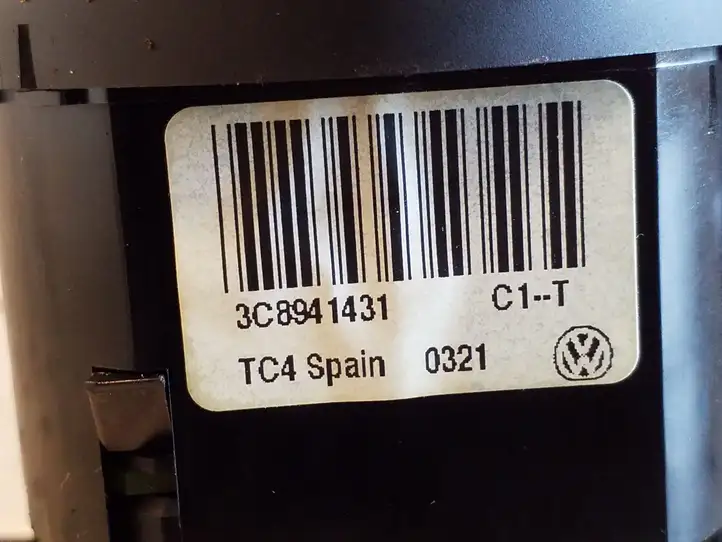 Volkswagen Sharan (2010 - 2015) 3C8941431 Включатель фонарей — фото 3
