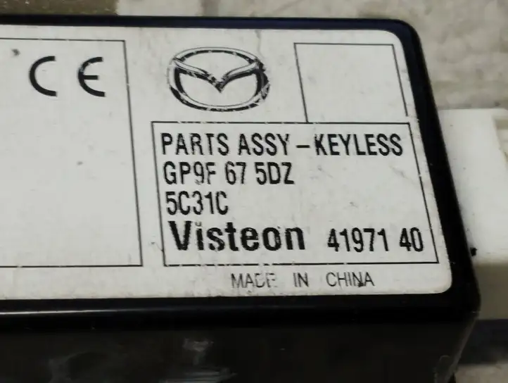 Mazda 6 (2002 - 2005) GP9F675DZ Блок бесключевого доступа — фото 2