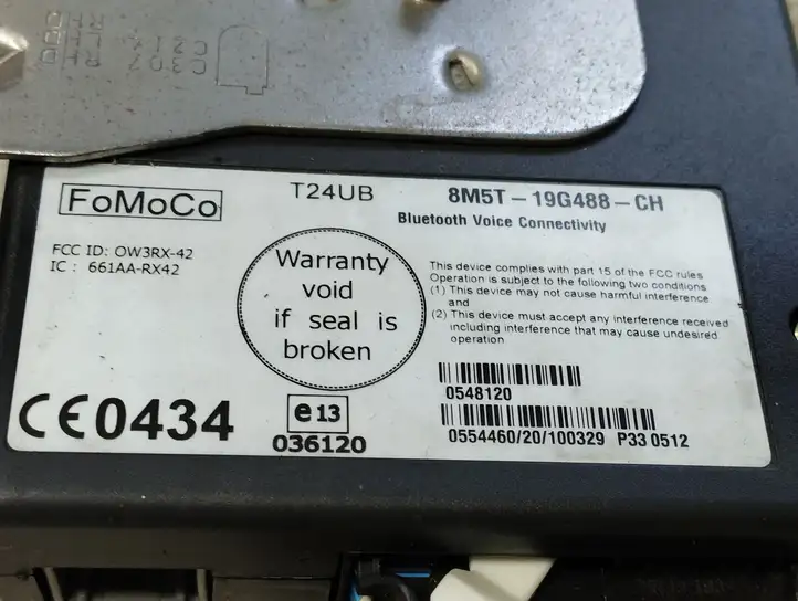 Ford C-MAX I (2007 - 2010) 8M5T19G488CH Bluetooth модуль — фото 2
