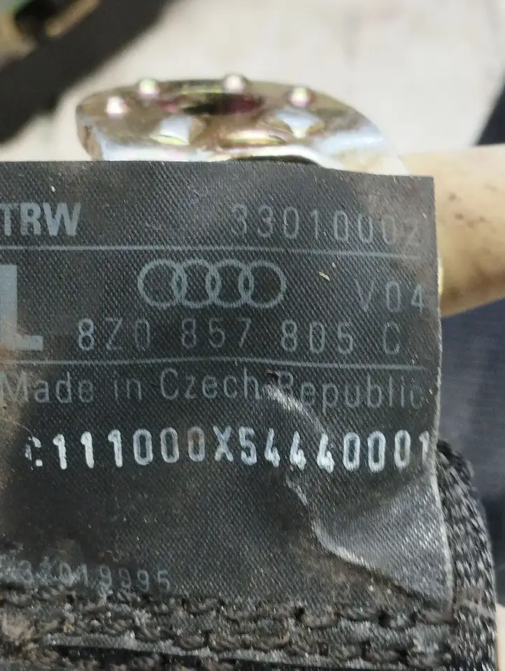 Audi (1999 - 2007) 8Z0857805C Задний ремень безопасности — фото 4