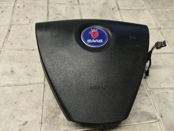 Saab 9-3 Ver2 (2003 - 2007) 600306800E Подушка безопасности руля — фото 1