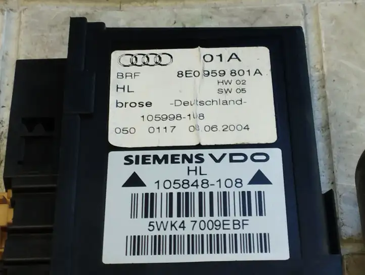 Audi A4 S4 B6 8E 8H (2000 - 2006) 8E0959801A Стеклоподъемник задней двери — фото 2