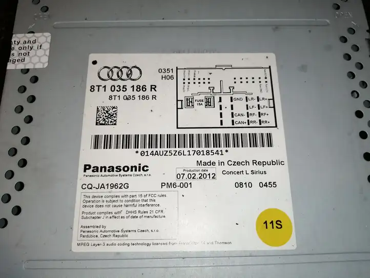 Audi A4 S4 B8 8K (2011 - 2015) 8T1035186R Магнитола / мультимедийная система — фото 2