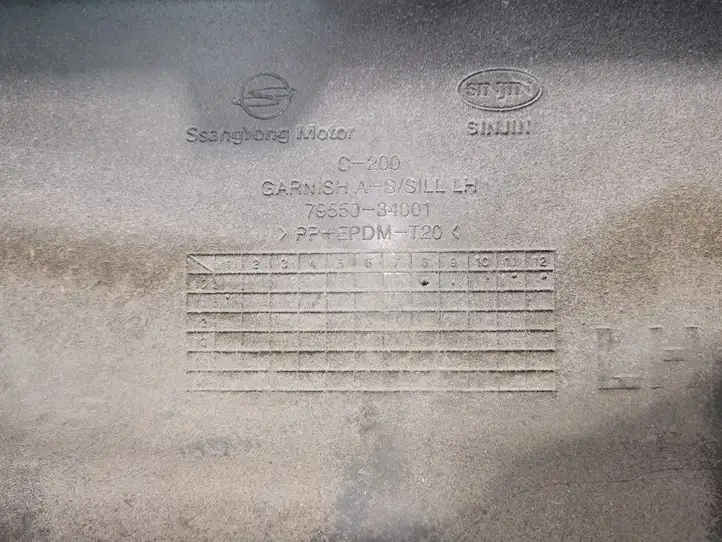 SsangYong Korando (2010 - 2013) 7955034001 Порог кузова — фото 3