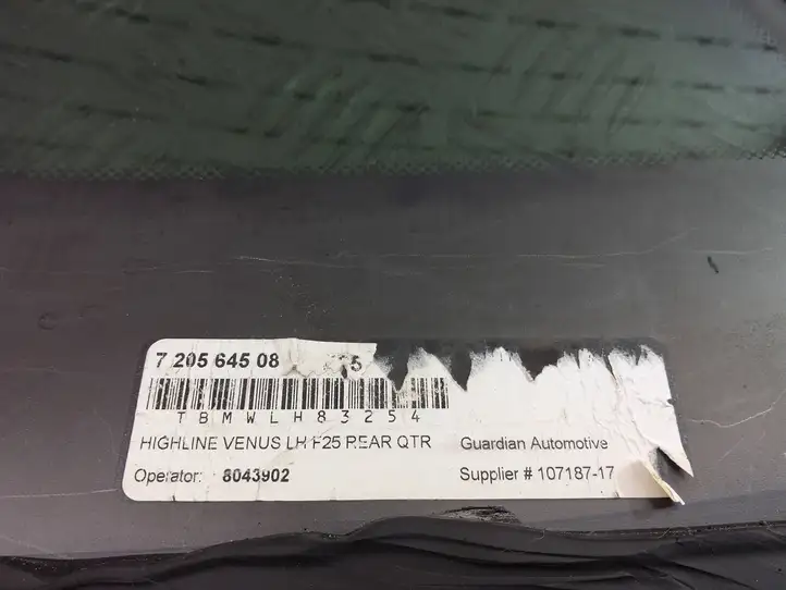 BMW X3 F25 (2010 - 2017) 7205645 Заднее боковое стекло — фото 5