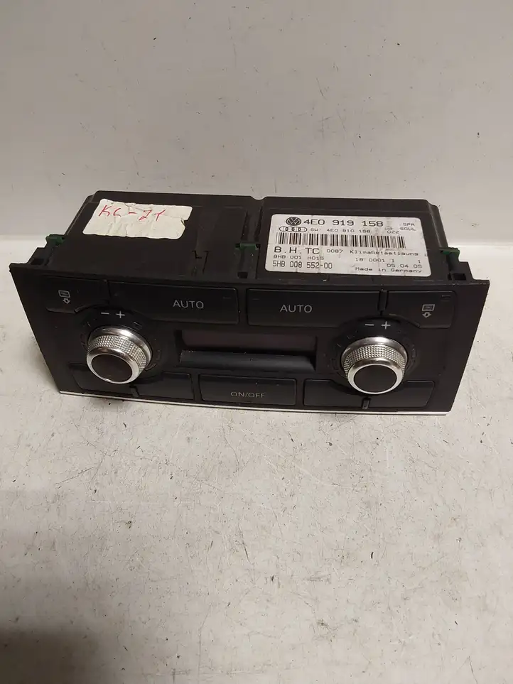 Audi A8 (2002 - 2005)  4E0919158 Блок управления кондиционера воздуха / климата/ печки (в салоне)