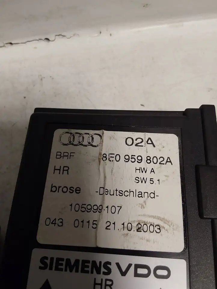 Audi A4 S4 B6 8E 8H (2000 - 2006) 8E0959802A Стеклоподъемник задней двери — фото 2