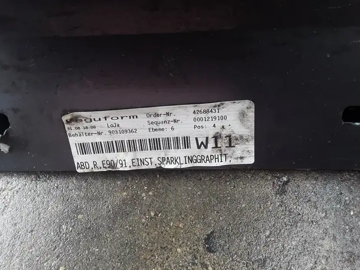 BMW 3 E90 E91 (2005 - 2012) 7062298 Порог кузова — фото 3