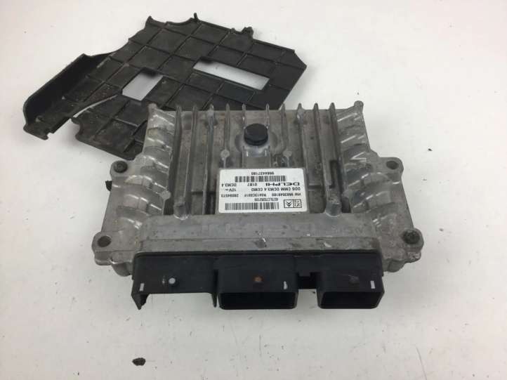 Peugeot 407 (2004 - 2011)  HW9663548180 Блок управления двигателем ECU
