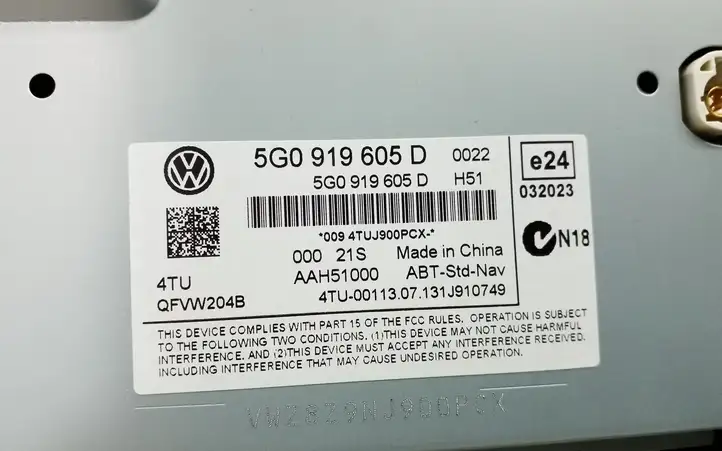 Volkswagen Golf VII (2013 - 2019) 5G0919605D Магнитола / мультимедийная система — фото 3