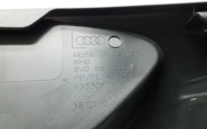Audi A3/S3 8V (2016 - 2020) 8V0881325P Обшивка сидений — фото 4